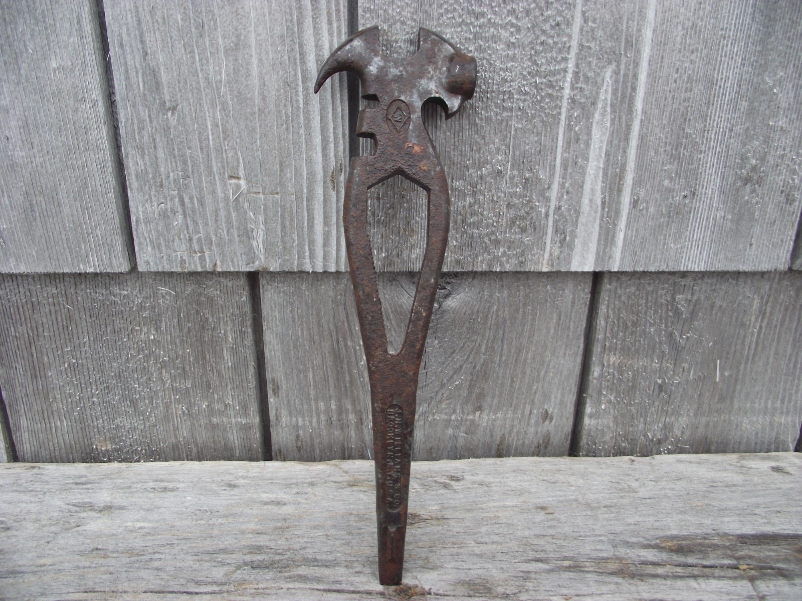 Antique 1915 Rare VULCAN AUTO TOOL Multi Use Tool J.H.WILLIAMS