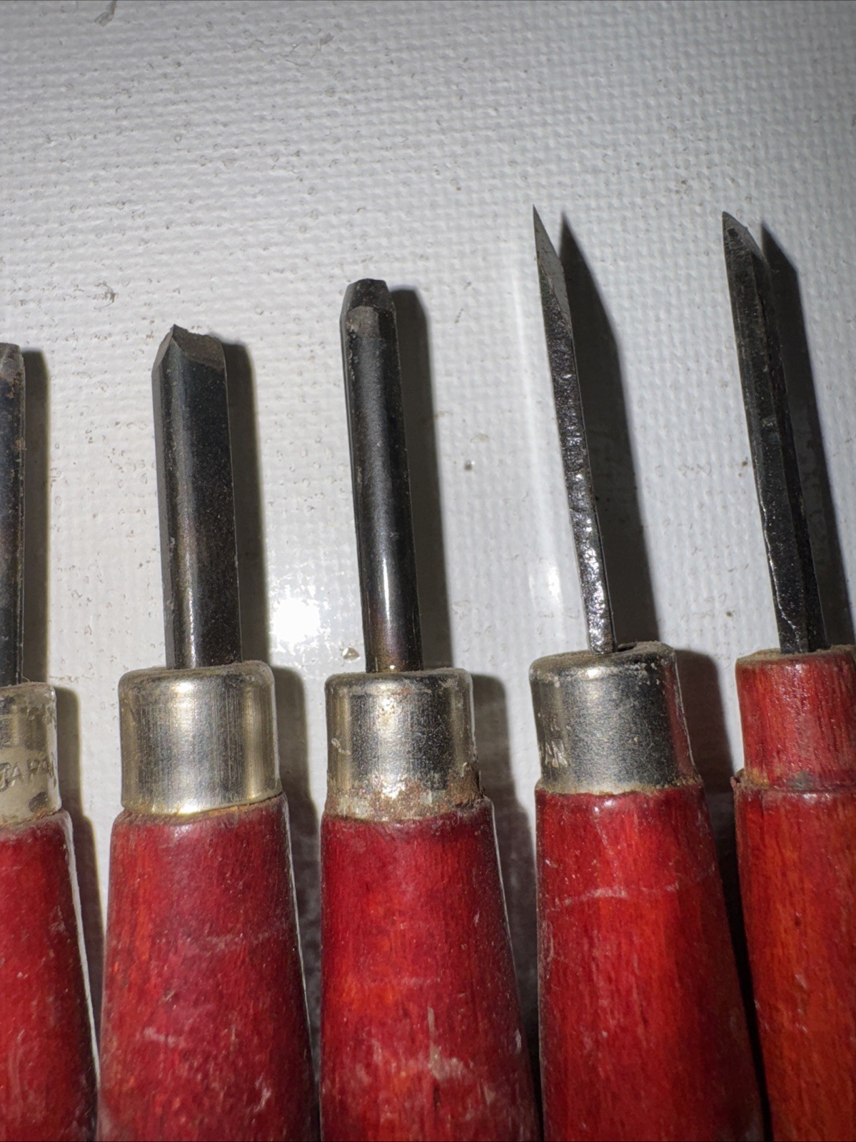 vintage wood carving chisel and gouge set Of 12 Made In Japan