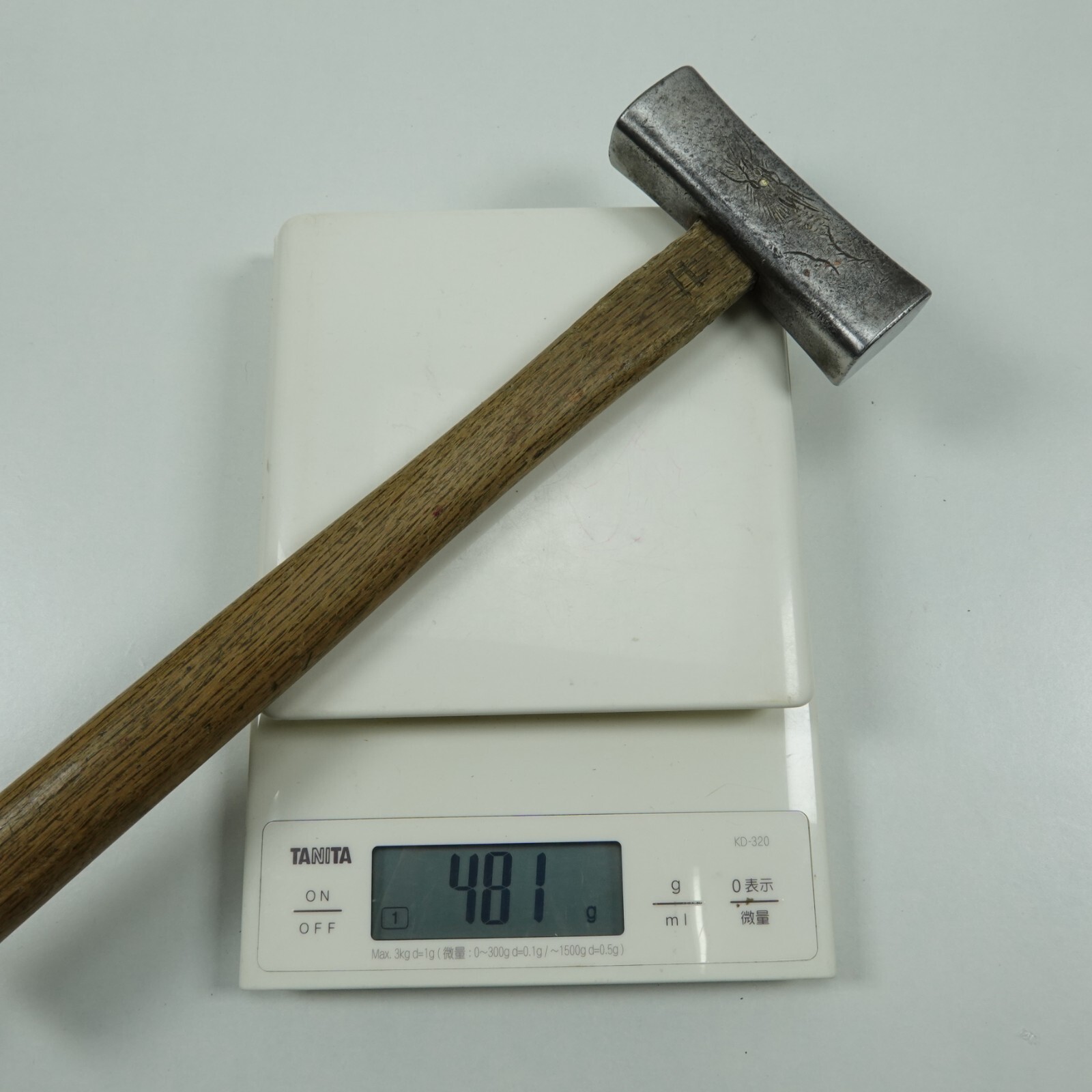 Japanese Tiger Dragon 375g Genno Hammer Wood Working Tool Japan #K552