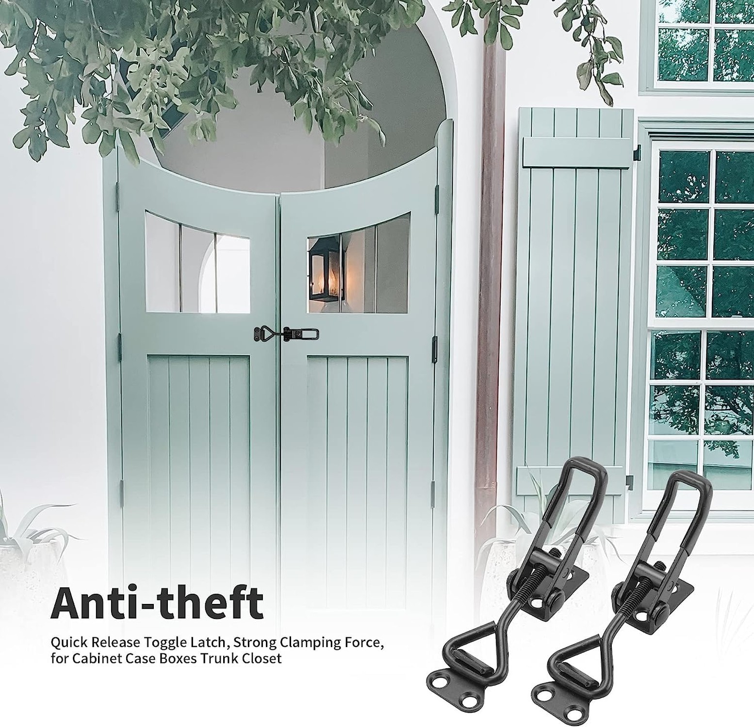 E-TING 6Pack Toggle Clamp Latch 100KG 220LBS Holding Capacity | Black Adjusta…