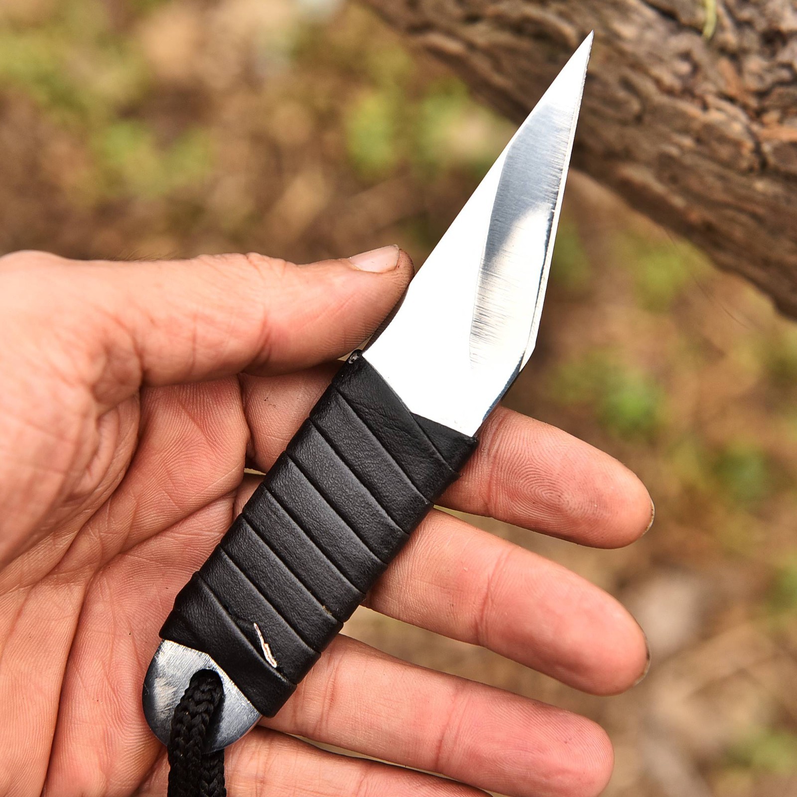 Custom Made kiridashi knife High Carbon Steel Blade W Leather Sheath 2888