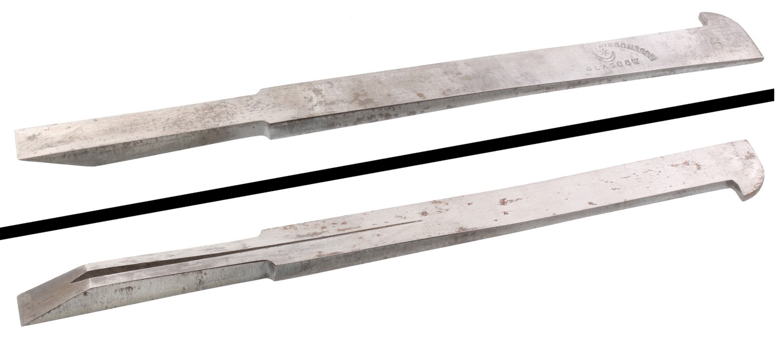Orig. 7/16″ Plow Plane Cutting Iron, No. 6- A. Mathieson, Glasgow – mjdtoolparts