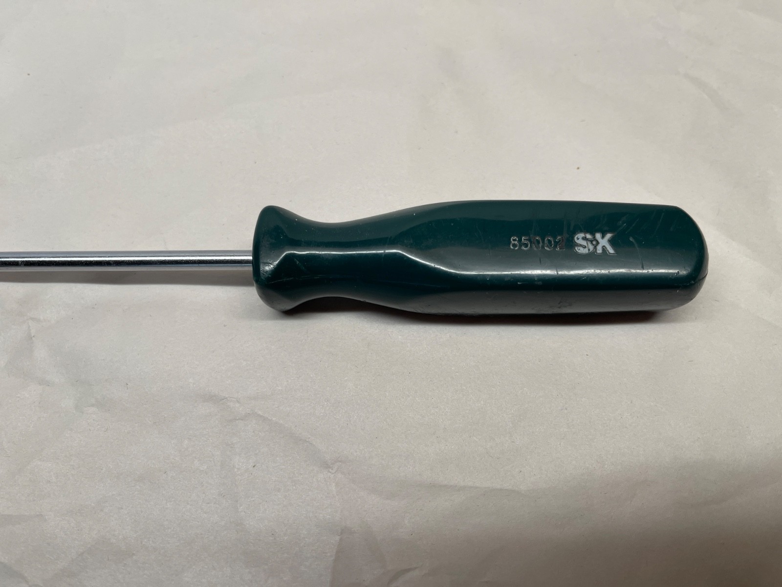 Vintage S-K Tools 85002 Long Flathead Screwdriver 9-3/4” Flat Tip France