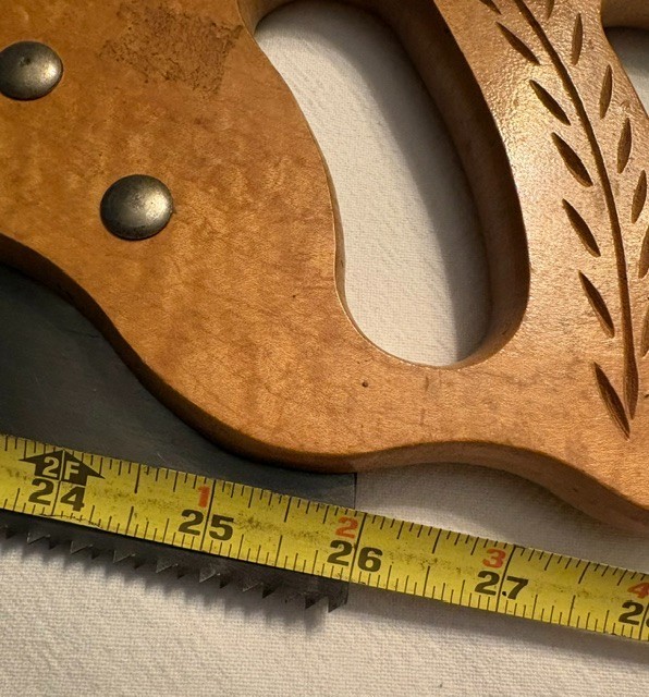 Vintage Corsair Tempered Steel 26″ Hand Saw-Great Neck Saw MFG. CO. Mineola NY
