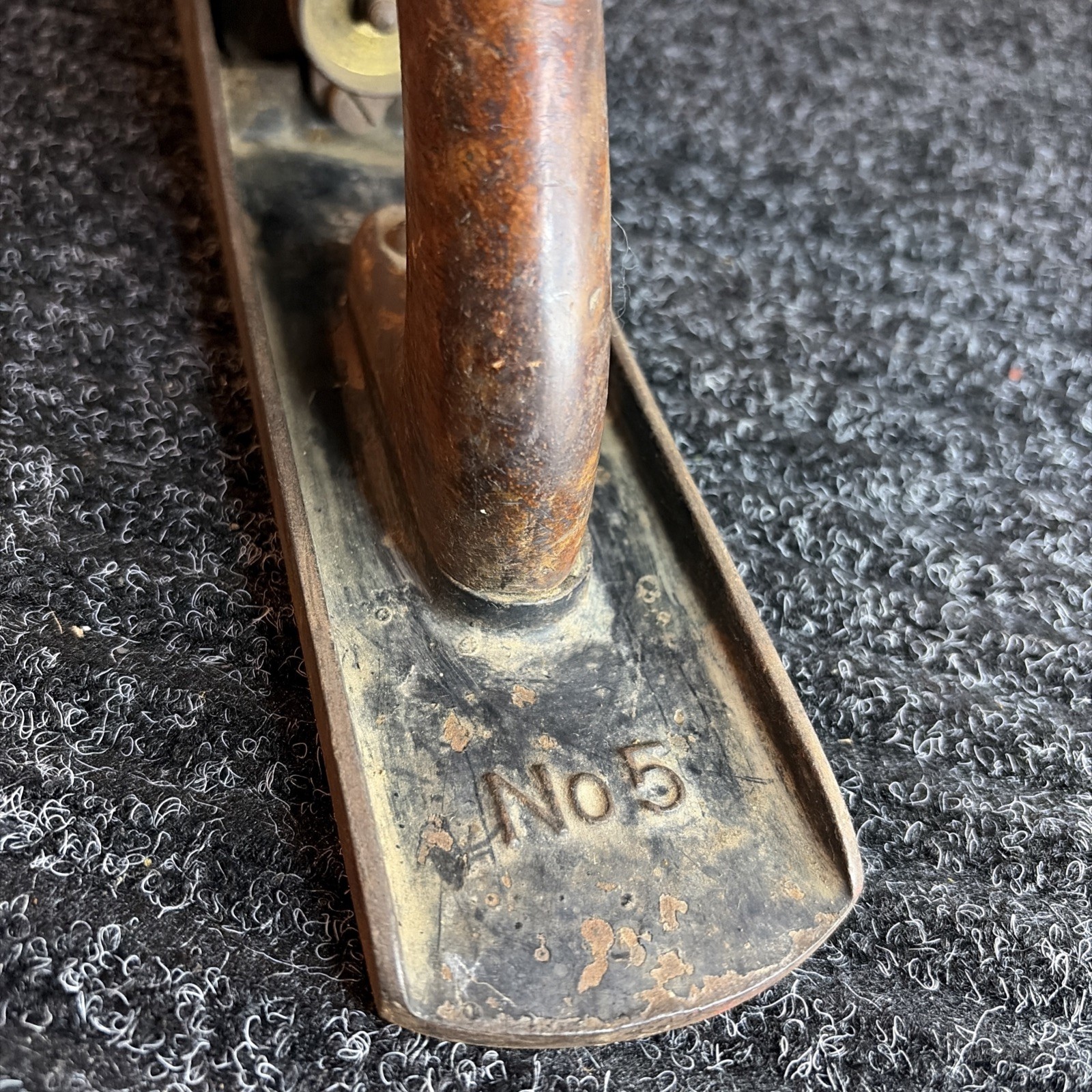 VINTAGE STANLEY BAILEY NO. 5 Wood Plane Patent APR 19-10, Smooth Bottom 14”