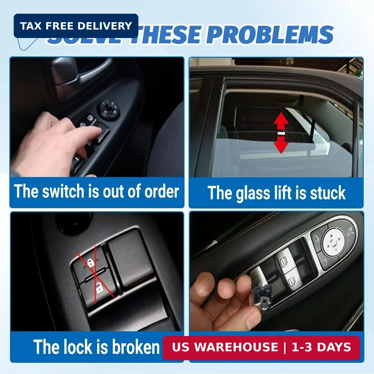 Passenger Power Window Switch for 2008-2012 Dodge Grand Caravan | Compatible wit