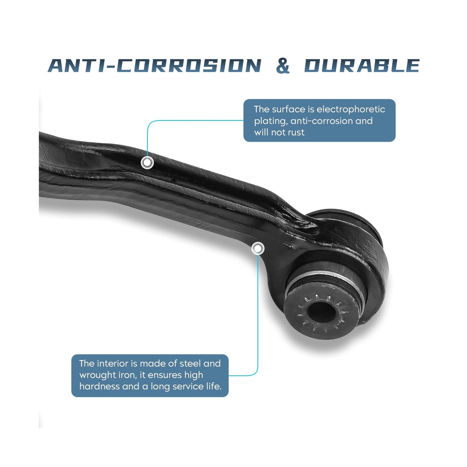 4WD Front Upper Control Arms w/Ball Joints for 1999-2006 Chevy Avalanche Subu…