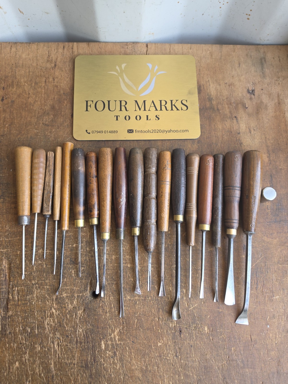 18 x Wood Carving Chisels And Gouges Sheffield Steel Ben Harms Collection