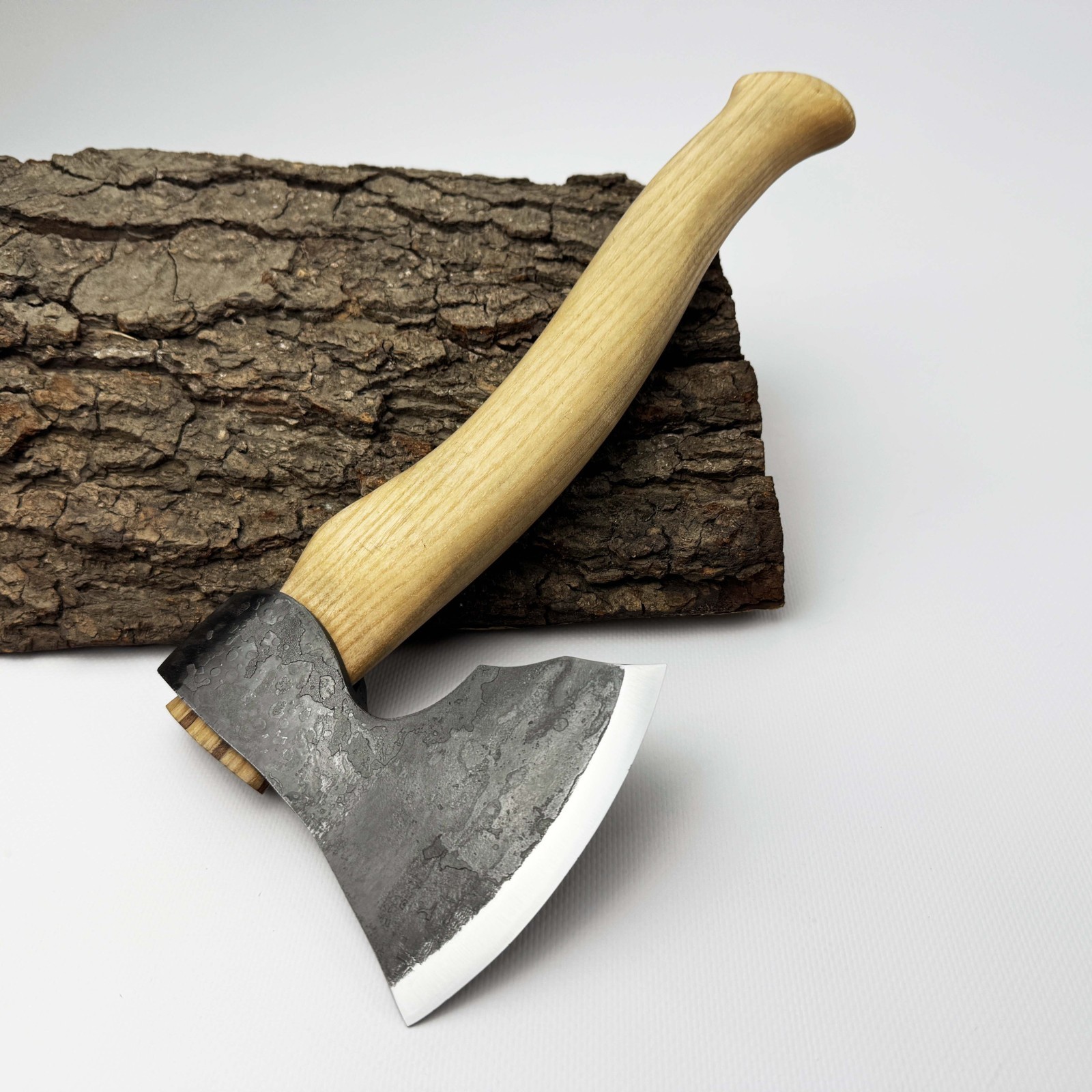 Wood Carving Axe – Forged 52100 Steel, Ash Handle, For Spoon & Bowl Carving.