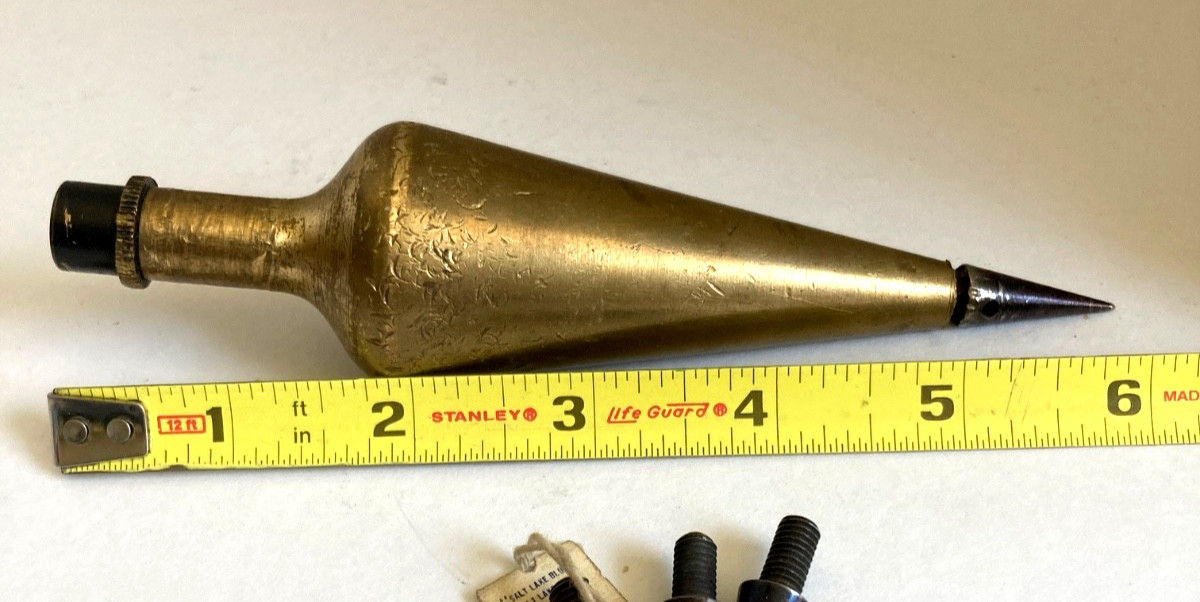 Kuker-Ranken Inc. #18 Seattle Plumb Bob 6” Long 15.7 Oz Extra Tips Original Box