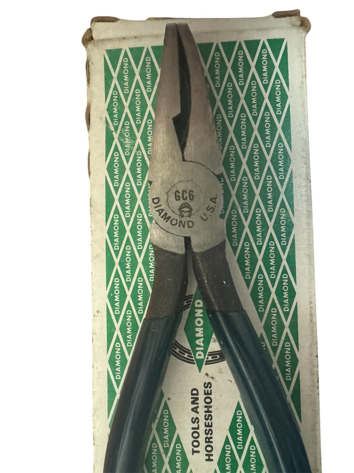 Diamond Tools And Horseshoe GC6 Glass Breaking Pliers – 6” – USA Vintage