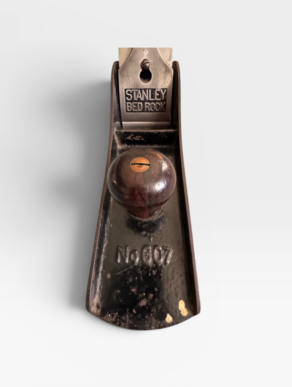VTG Stanley Bed Rock No 607 Jointer Hand Plane Flat Side Smooth Sole Woodworking