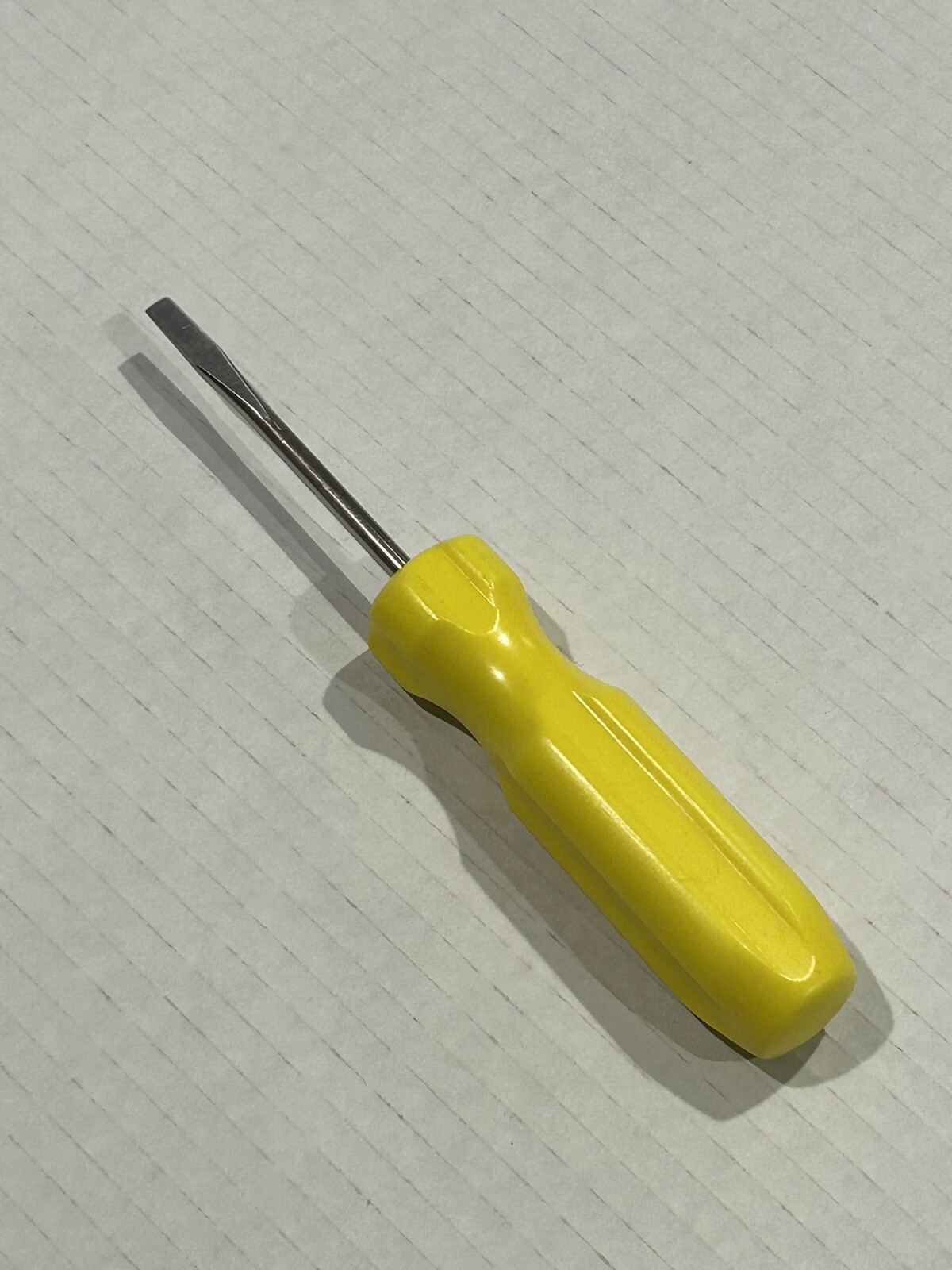 Rare Vintage Yellow Stanley NASCAR Racing Flat Head Slotted Screwdriver USA