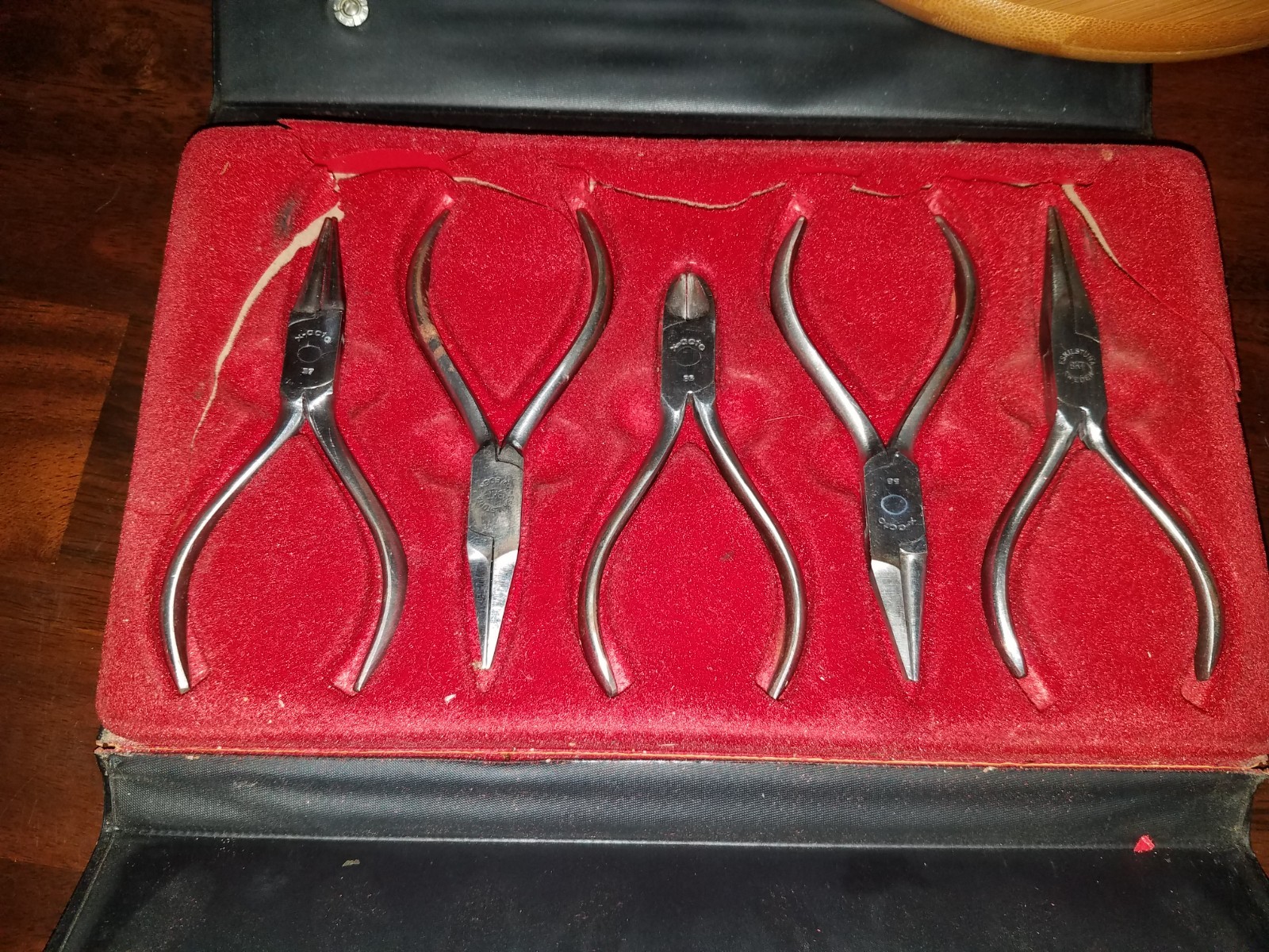 RARE Vintage X-ACTO SWEDISH AMERICAN PIIER SET OF 5, NICE SET OF PLIERS, CUTTERS