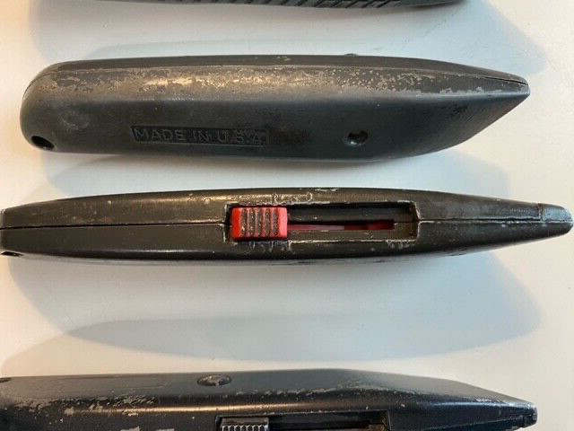 Lot of 4 Vintage Utiliy Knives Stanley Allway Master Mechanic & Unbranded