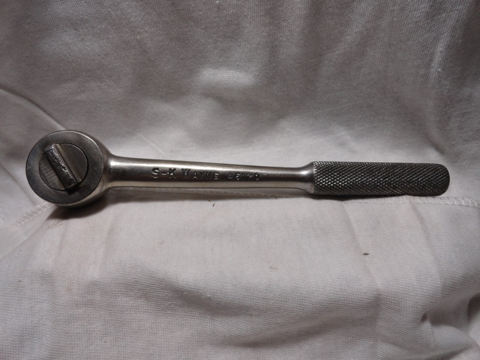 S-K WAYNE VINTAGE 7 1/2″ USED 3/8″ DRIVE RATCHET 45170 MADE IN USA FAST SHIP