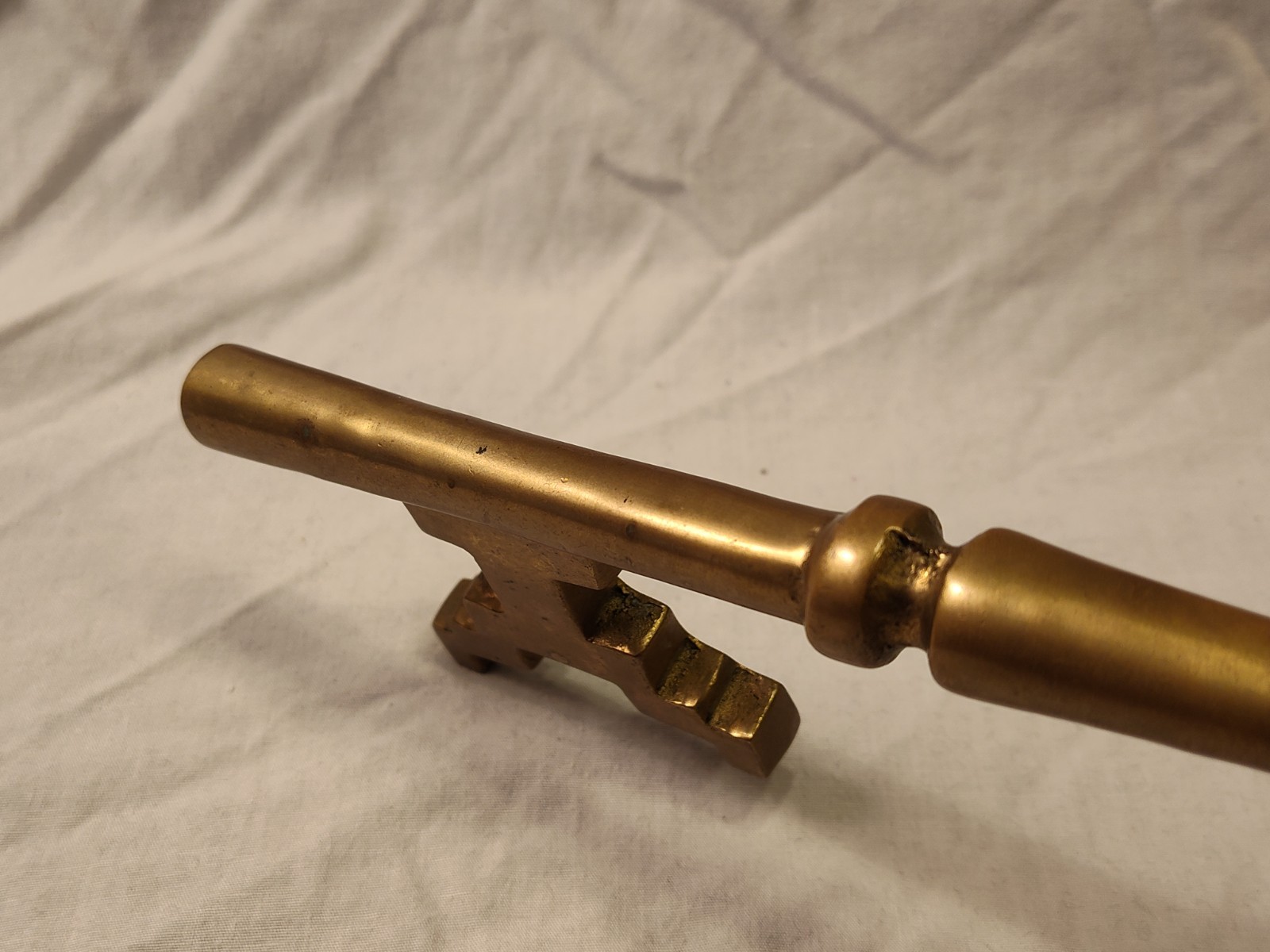 Vintage Large Brass Skeleton Key Oversized 12″ Polished