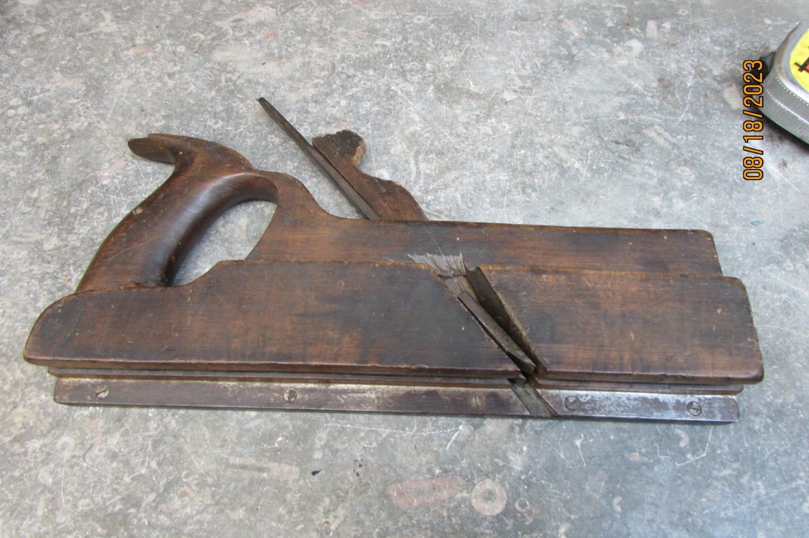 antique tounge and groove cutter 7/8 stamped S D & C R R