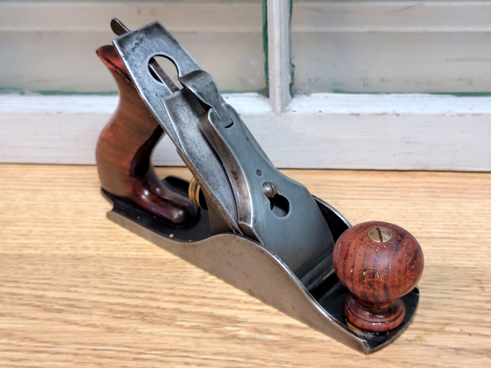 Scarce Birmingham Derby No. 3 Size B Plane Mosher 1889 Patent Caged Lateral