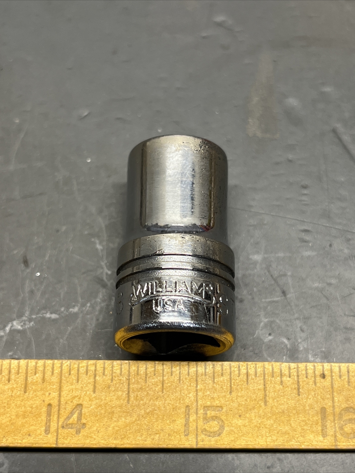Vintage Williams Tools ST-1218 9/16” 12 Point 1/2” Drive Socket! Decent Shape!