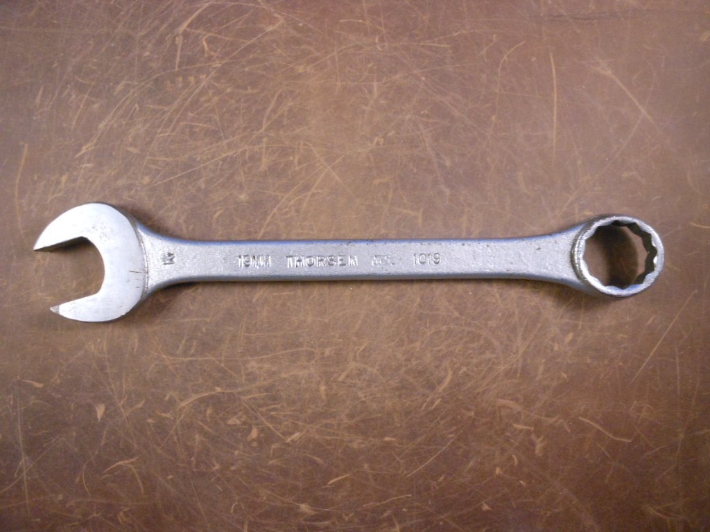 Vtg Thorsen MFD. USA 1019 19mm Metric 12 Point Box End Combination Wrench