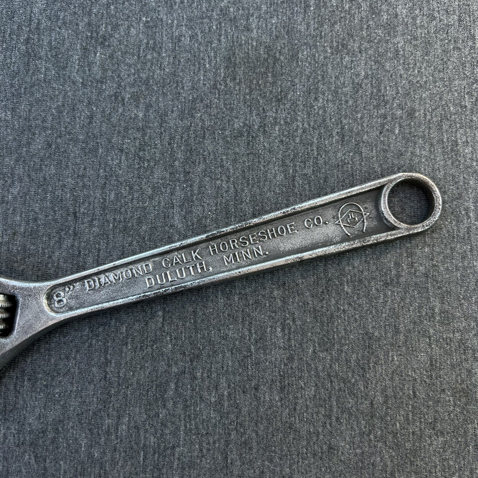 Vintage Diamalloy 8″ Adjustable Wrench DIAMOND CALK HORSESHOE CO USA