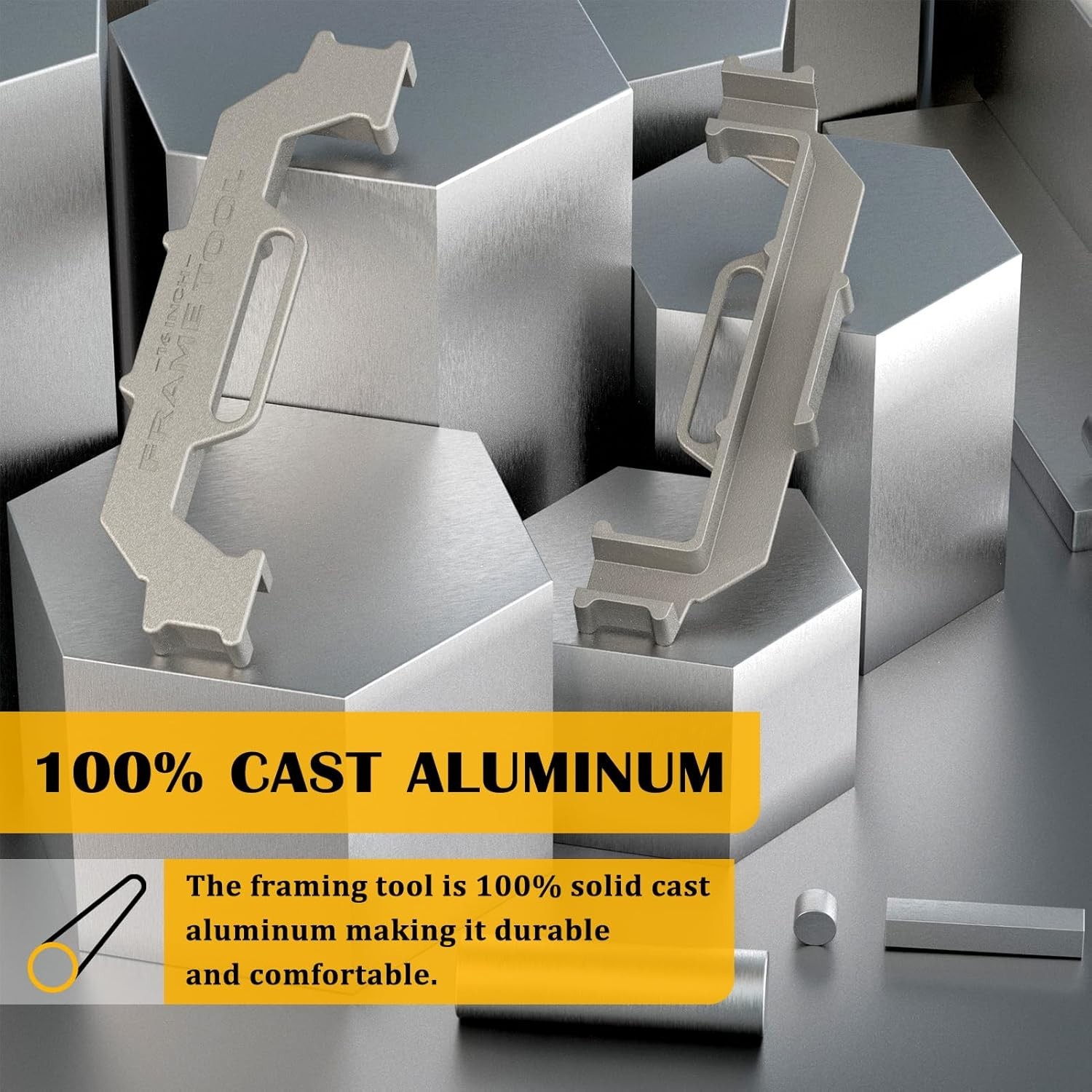 Cast Aluminum Framing Spacing Tool – 16 Inch Precision Jig for Optimal Framing