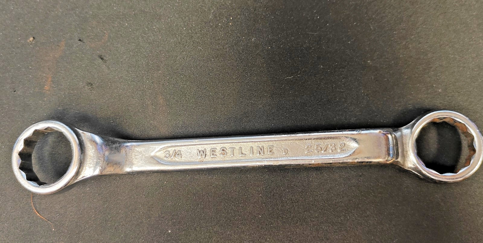 Nice Vintage Westline USA 3/4 x 25/32 SAE Offset Box End Wrench 12 Point, 11″ L