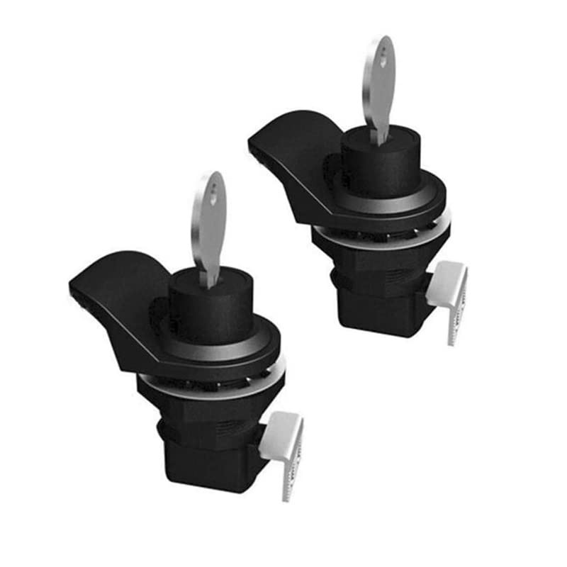 2PCS Push Button Lock Glove Box Latch,Golf cart Boat Black