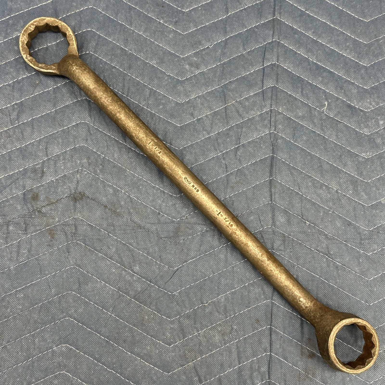 Vintage P&C Tools 1-1/2” X 1-7/16” Offset Double Box Wrench 12 Point No 89 USA