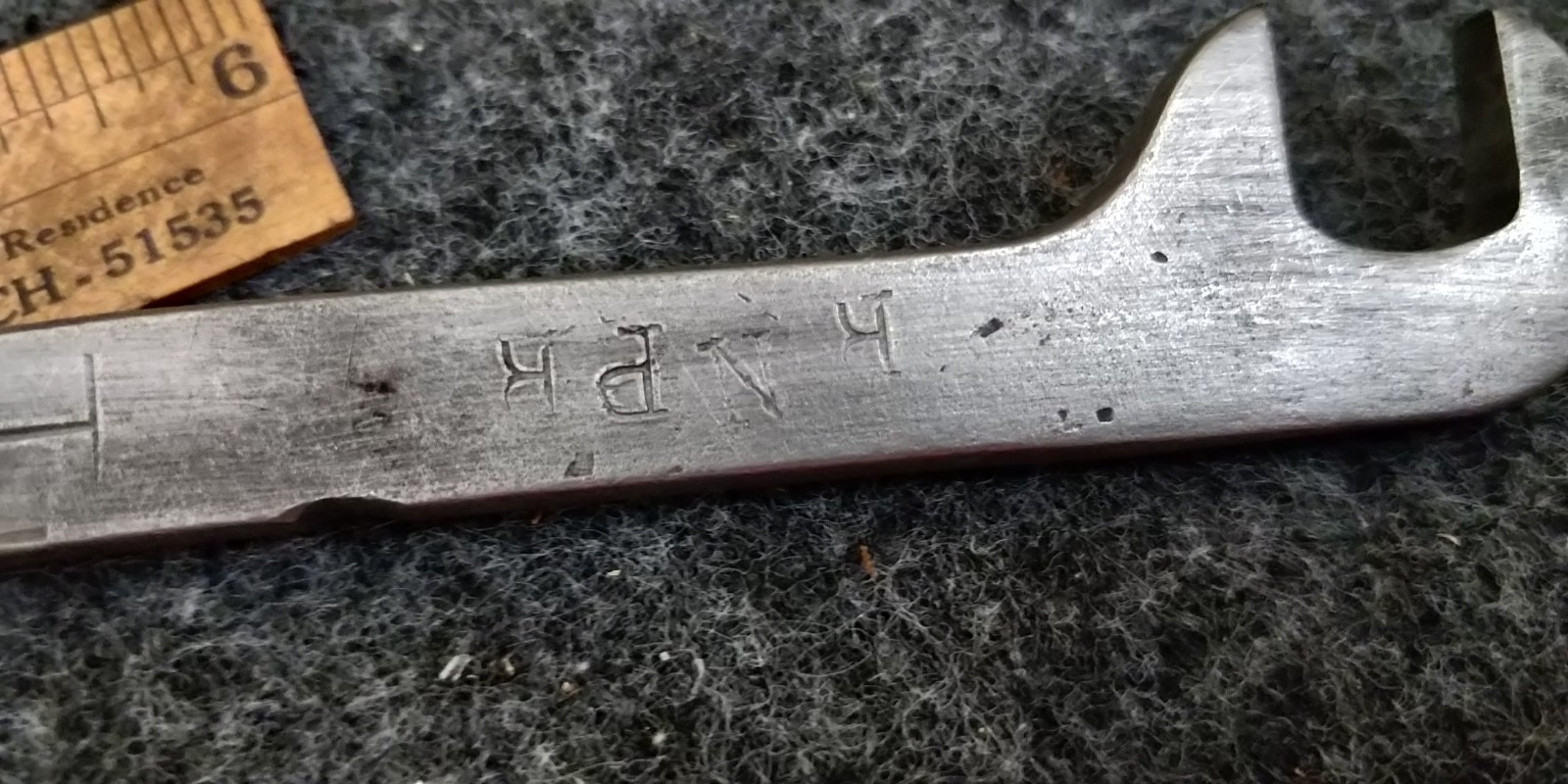 1928!! PLOMB TOOL MFC CO Wrench 1/2″ x 9/16″ N89 early round O