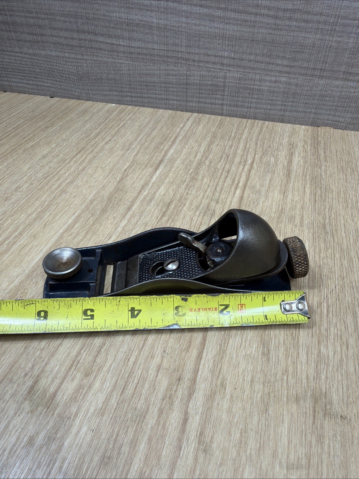 Stanley 60 1/2 Low Angle Block Plane Adjustable Throat Vintage Made In USA