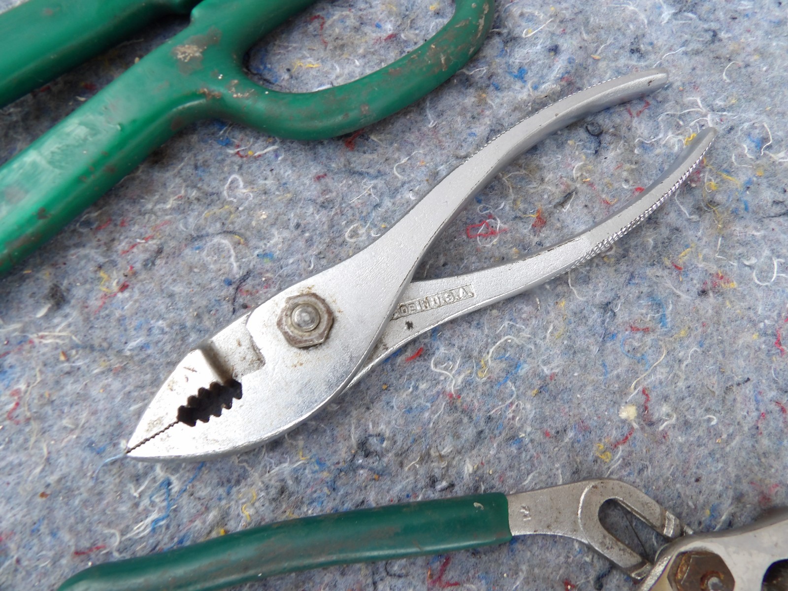 Lot of 7 Diamond Tool, Duluth, Diamalloy USA, Blue Point wrench snips pliers