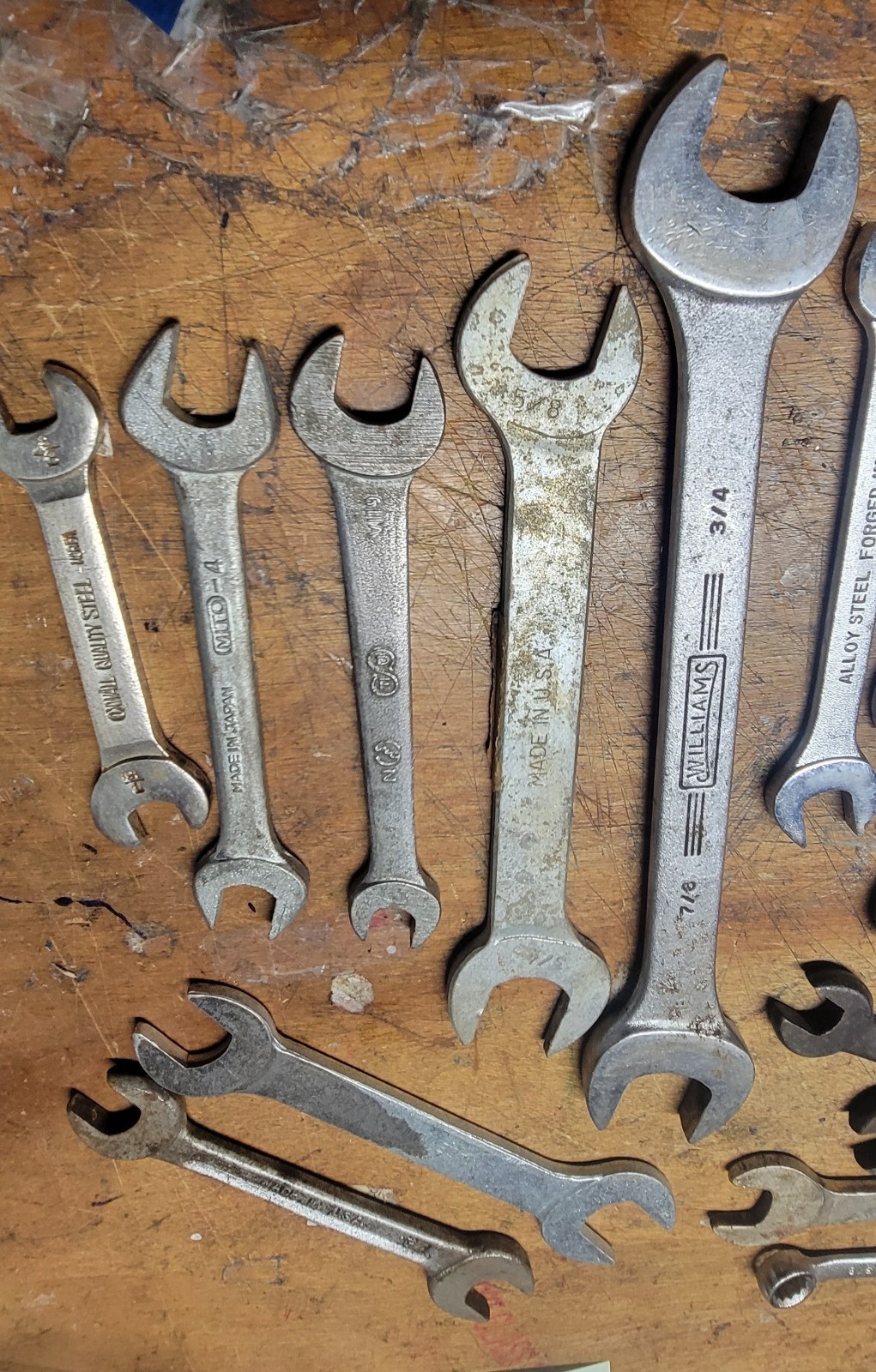 Mixed Lot of (33) of Assorted Wrenches Various Sizes See Pics- Some Vintage