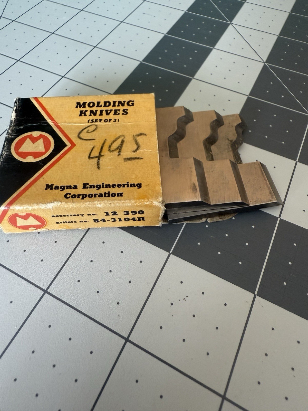 Magna Engineering Molding Knives 1 3/8 Sash Cutter FOUND In Dad’s Desk Box