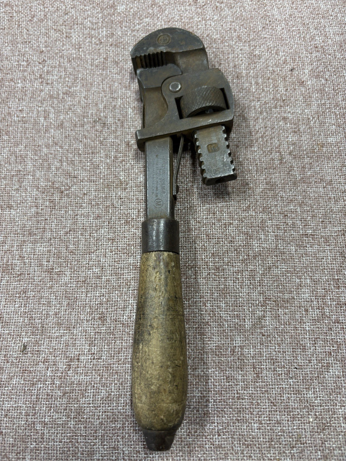 Stillsons #10 Pipe Wrench Vintage Original Patina Untouched Works Great