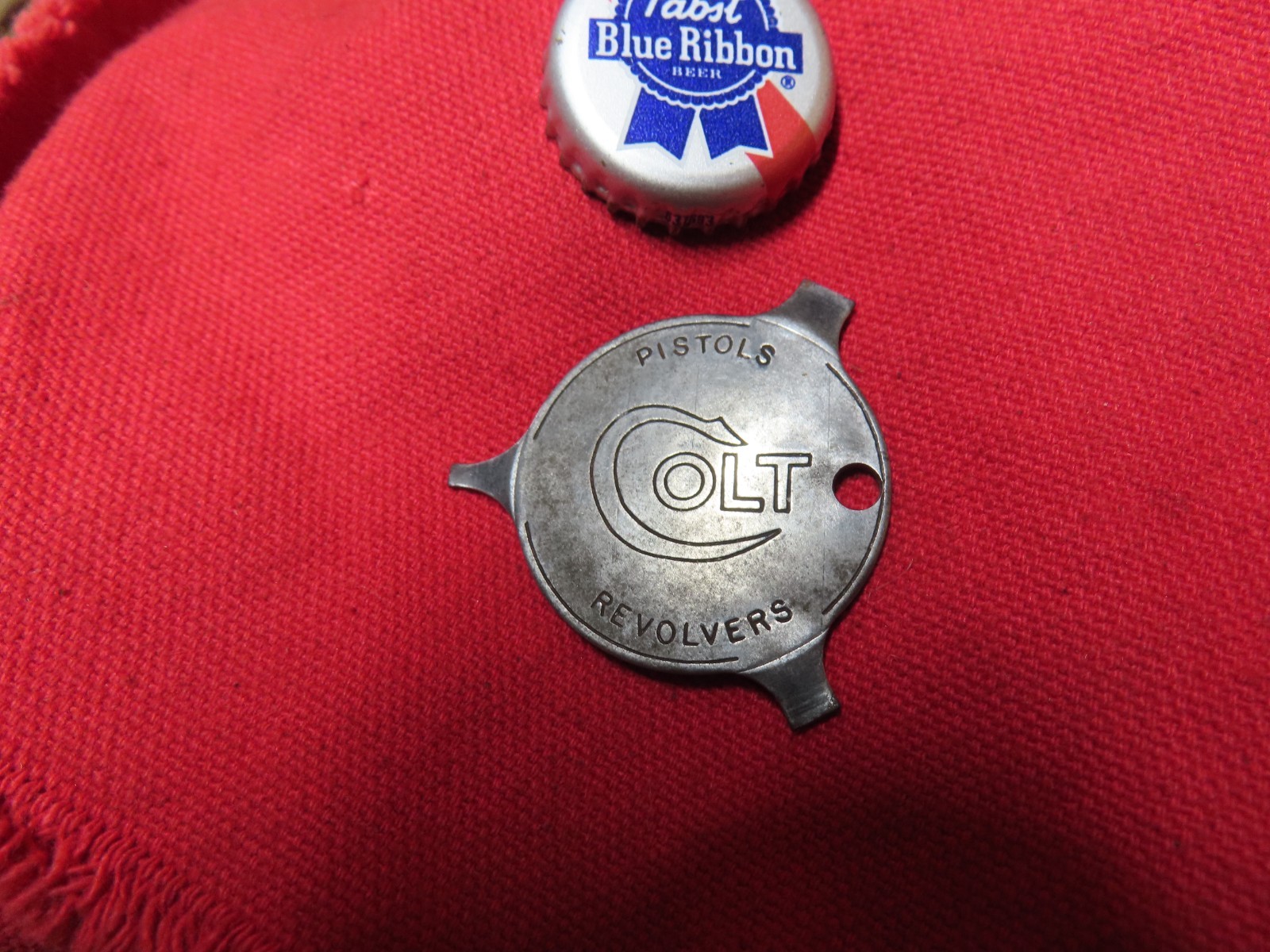 Vtg Colt Pistols key-ring Screwdriver,Horse Logo USA~GD+🤠CS7.19.26