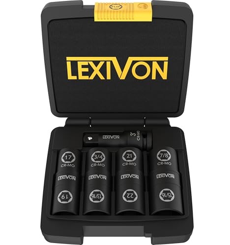 Lug Nut Impact 1/2″ sockets Set, to 17 19 21, 22mm, 3/4″, 13/16″, 7/8″, 15/16