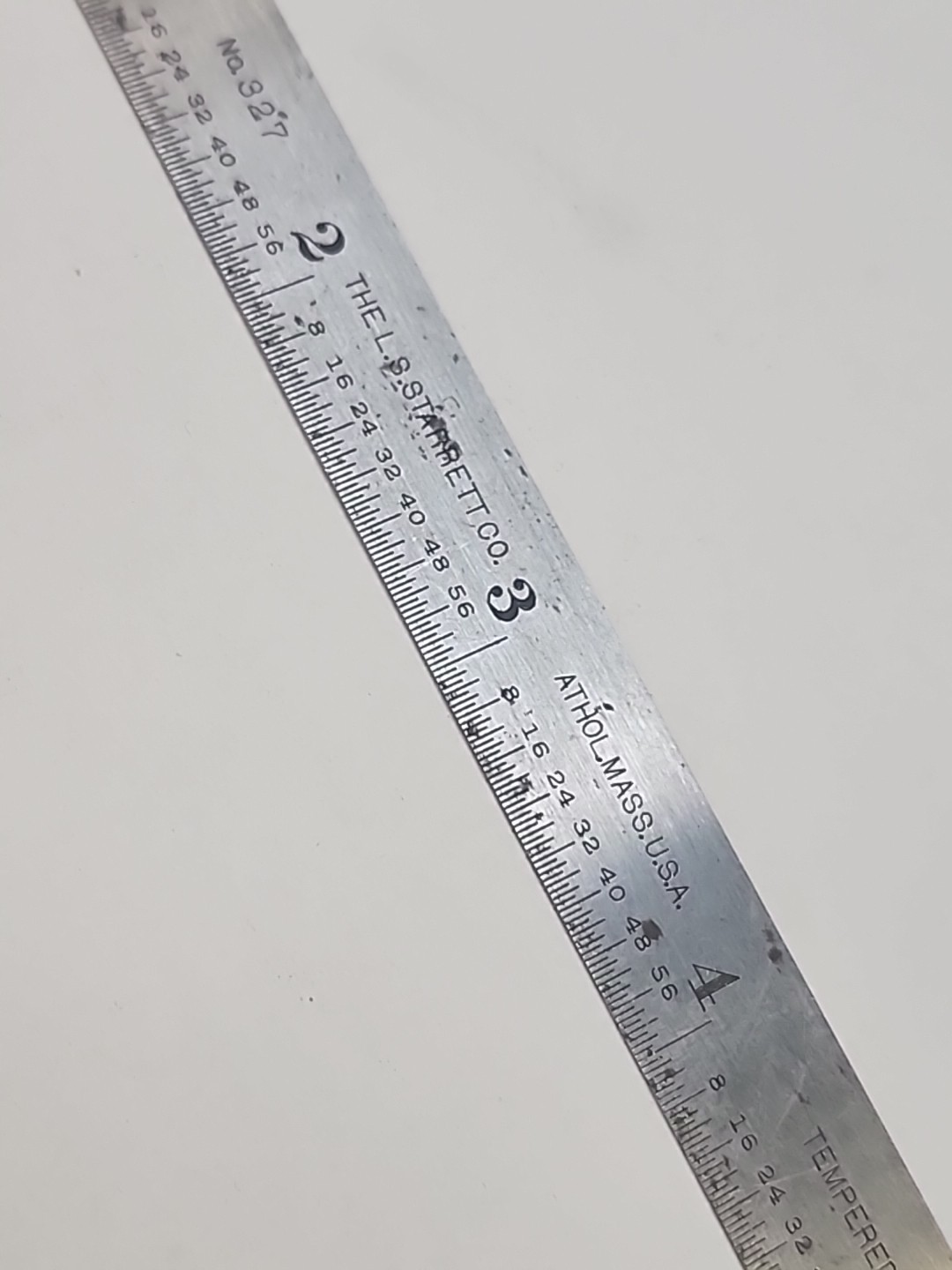 VINTAGE No. 327 L. S. S. STARRETT FLEXIBLE RULE , Scale 6”