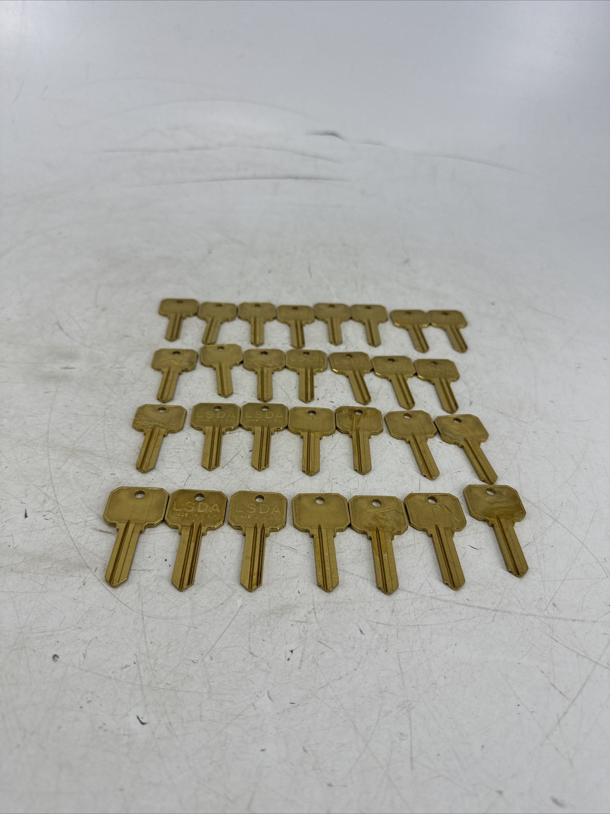 RARE LOT OF 29 LSDA Key Blanks 1001EH-NB
