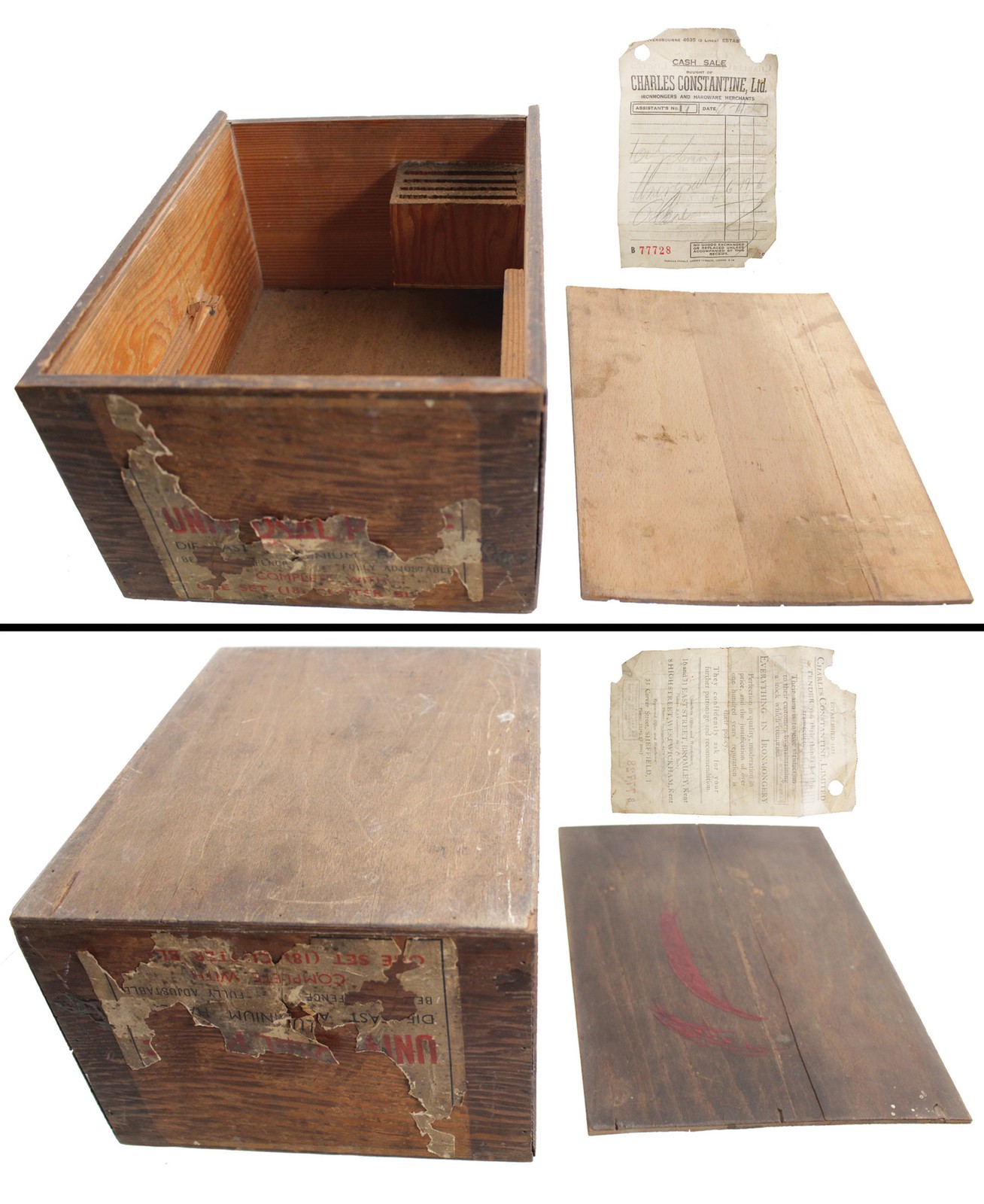 Orig. Wooden Slide Top Box for Lewin Universal Combination Plane – mjdtoolparts