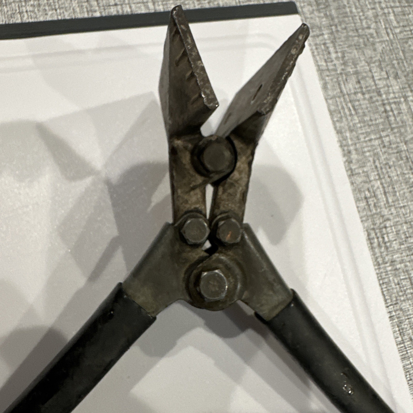 Vintage / Antique 8″ Hand Seamer Sheet Metal Brake Tool Pliers USA Free S & H