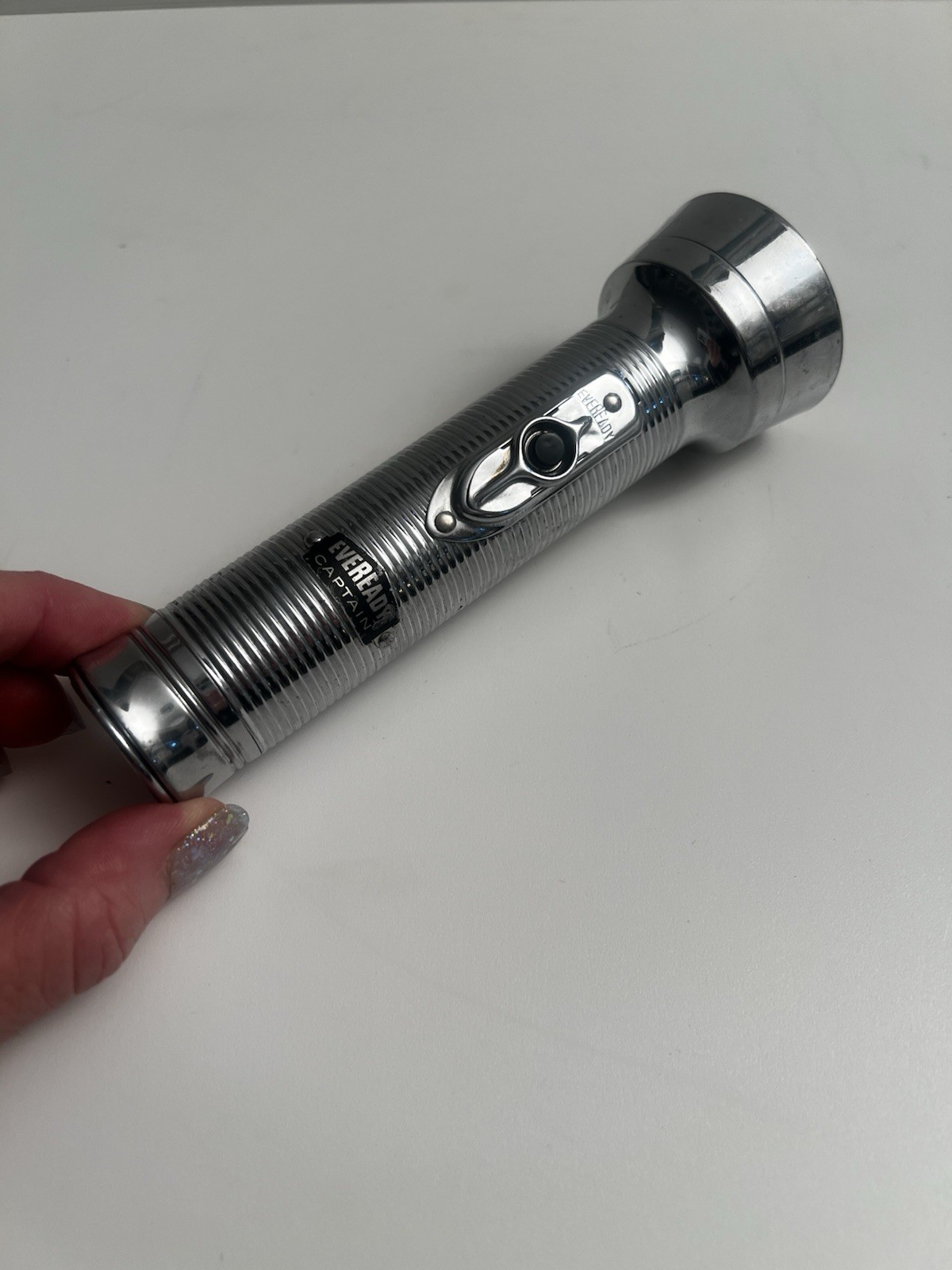 Vintage EverReady Captain Flashlight Union Carbide USA Works