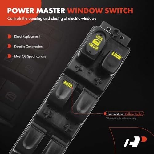 Master Power Window Switch Compatible with Isuzu Rodeo 1998-2004, Front Left
