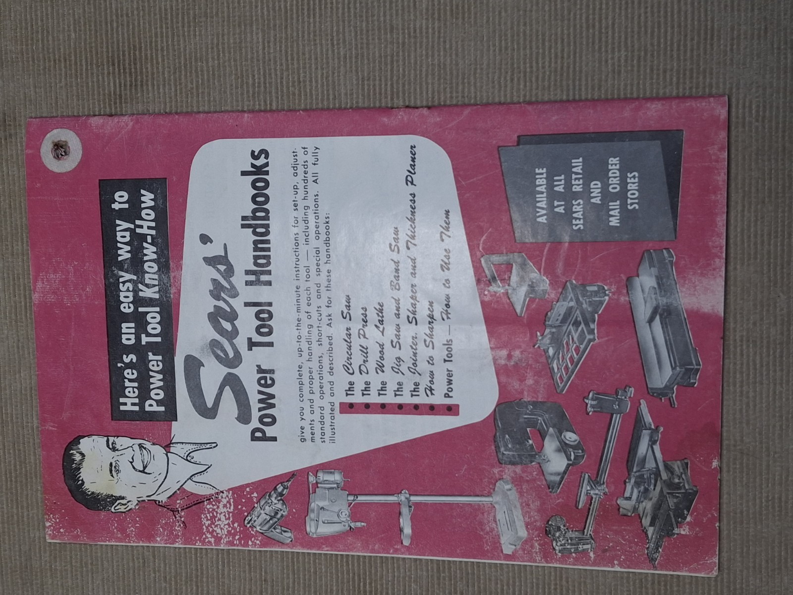 Vintage 1960 Craftsman Handbook POWERED HAND TOOLS Uses Completely Illustrated