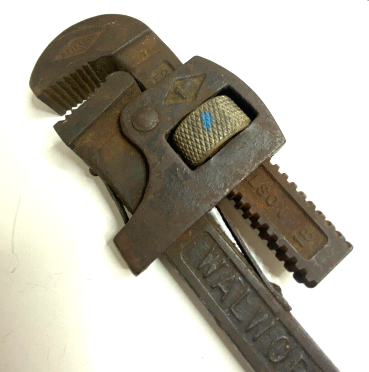 VINTAGE Stillson Walworth 18″ Pipe Wrench. Genuine US Tool Steel MADE IN USA