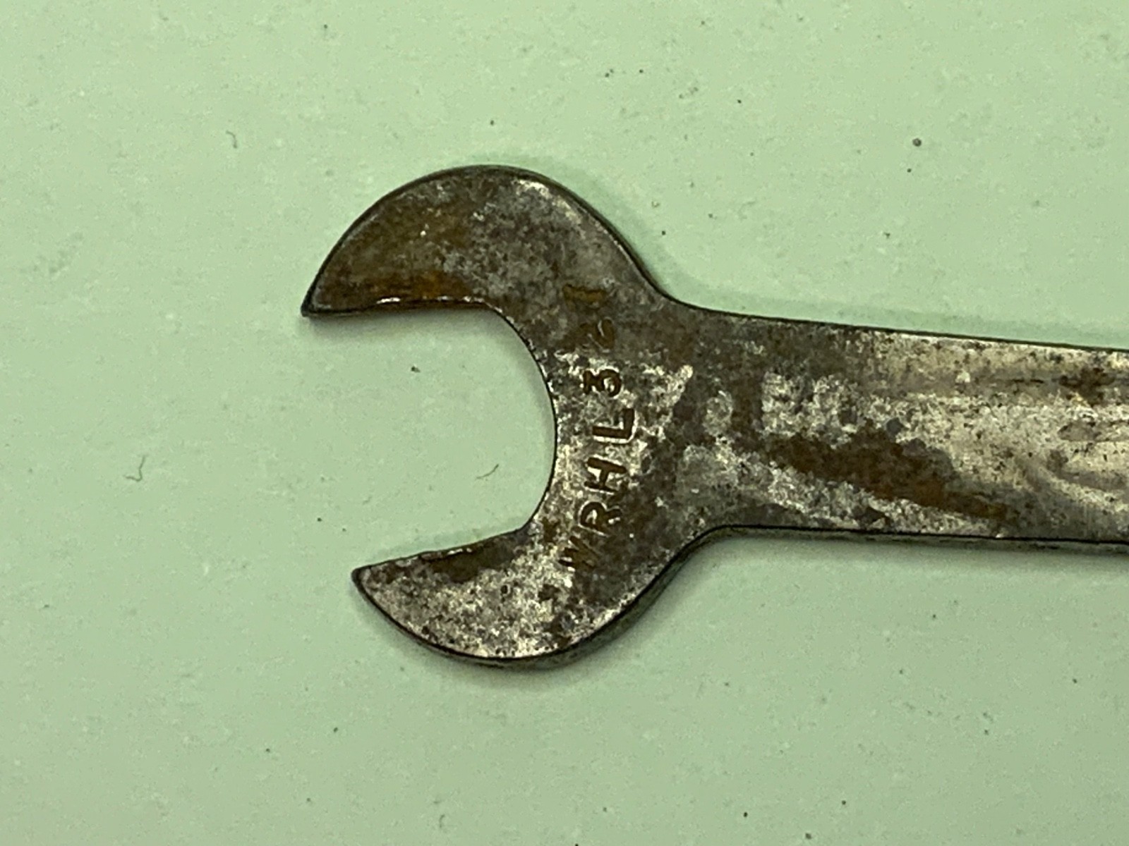 SHOE MAKERS TOOL WRH L 327 open ended wrench vintage hand tool machines repair !