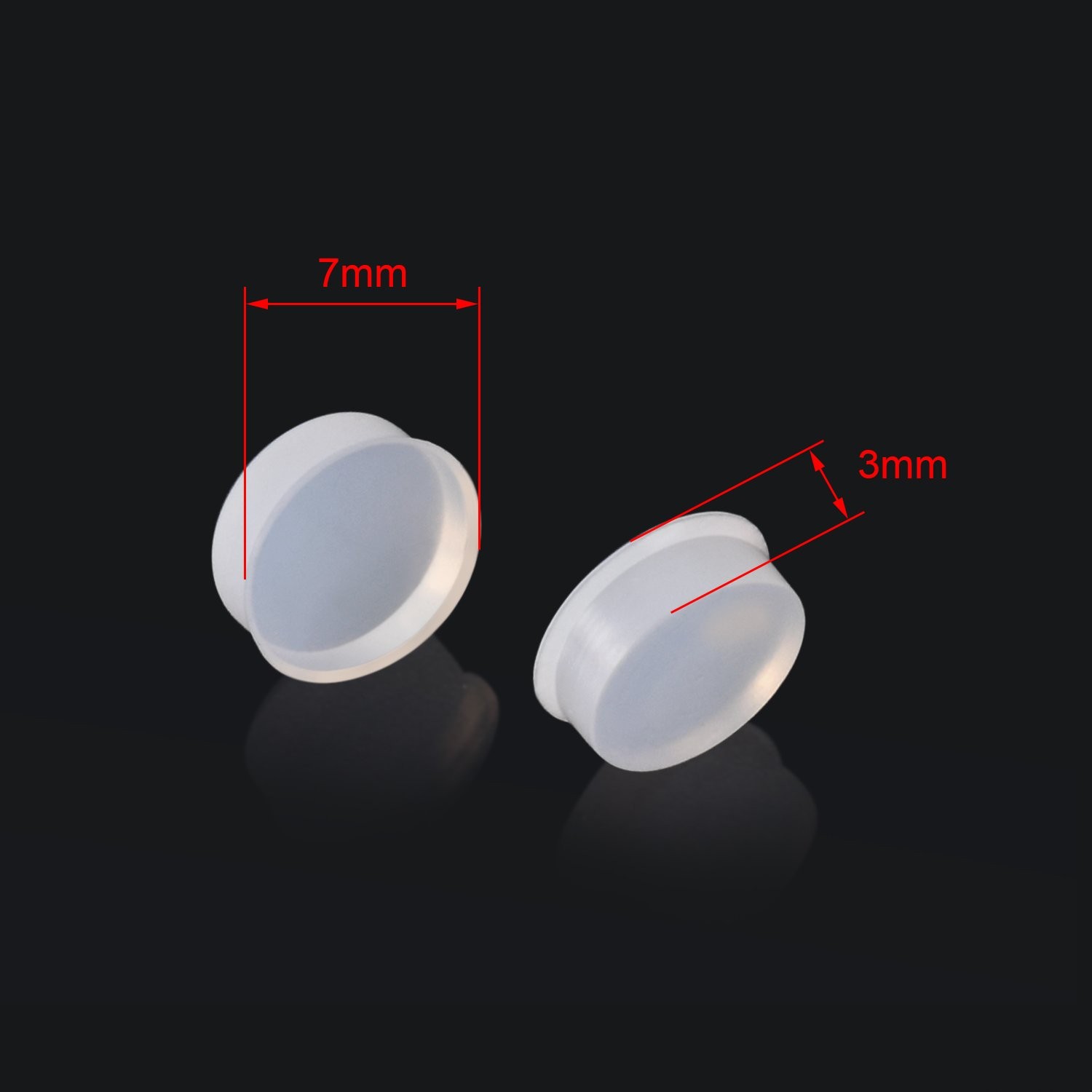 Canomo Pack of 20 Soft Rubber Silicone Flute Plugs Open Hole Plug Flutes Repa…