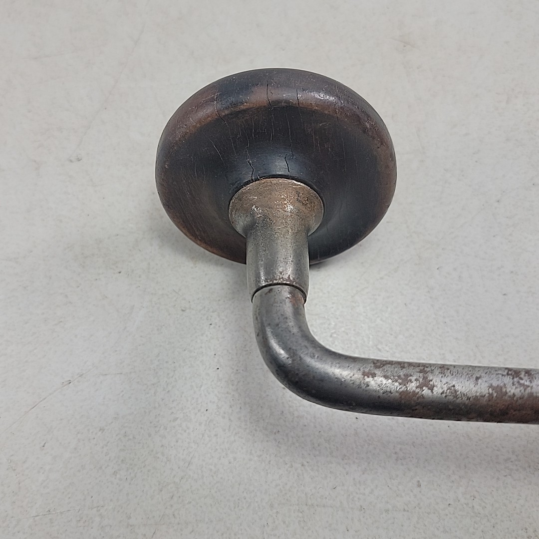 Rare Vtg Antique W.H. Barber Patent Bit Brace Hand Drill Pre-Millers Falls