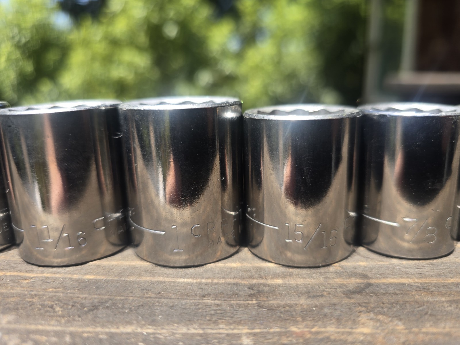 Vintage Craftsman SAE Sockets 1/2″ Drive Lot of 13 -G- Series Shallow USA